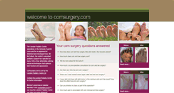 Desktop Screenshot of cornsurgery.com