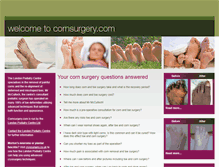 Tablet Screenshot of cornsurgery.com